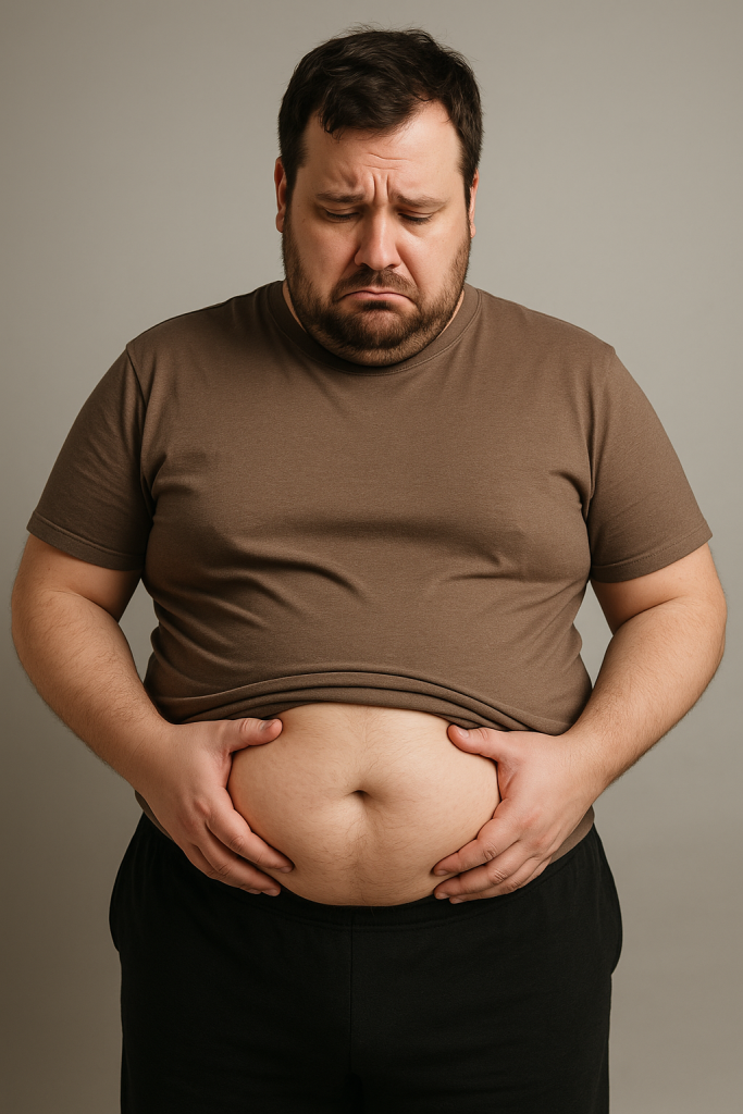 Sad face  big belly image